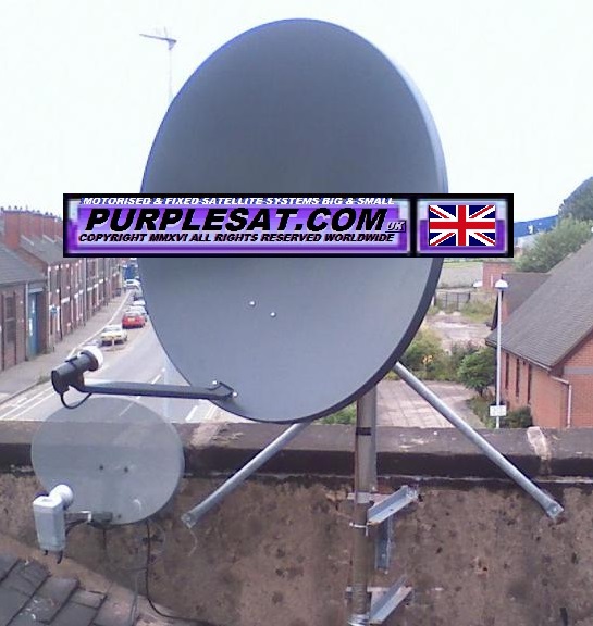 1-1 MOTORISED SATELLITE DISH - PURPLESAT