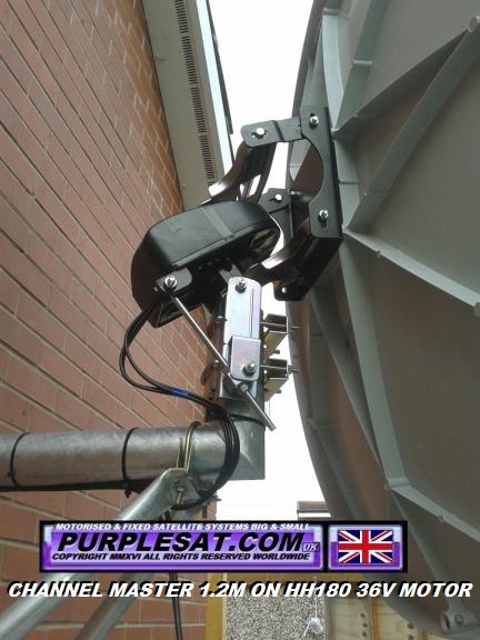 PURPLESAT HH180 36V HH SATELLITE MOTOR WITH CHANNEL MASTER 1.2