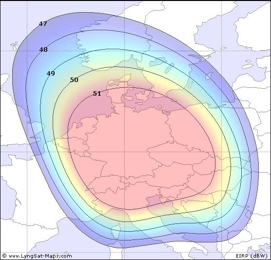 ASTRA 3A H footprint ASTRA 3A H footprint
