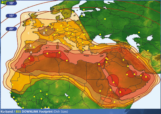 BADR 4 BSS footprint