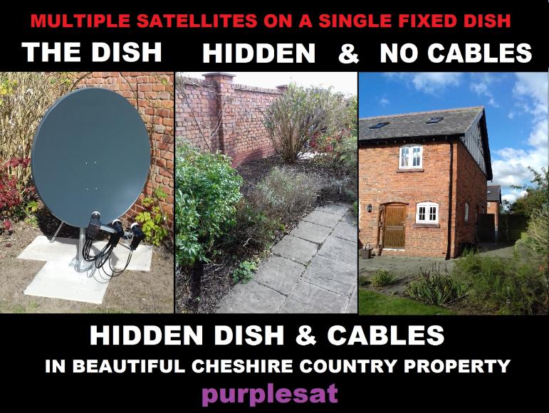 cheshire_country_hidden_dish_and_cables 9E 19.2E 28.2/5E - 10 SATEKLITE CABLES PLUS RF 