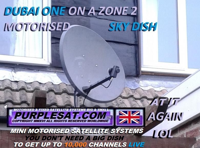 PURPLESAT.COM'S MINI MOTORISED SATELLITE DISH