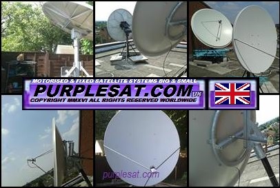 Some of the larger dishes for broadcast feeds, football & enthuiasts