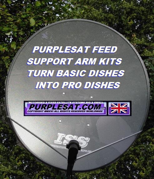 ISS 1m with Purplesat.com feed support arms & back brace