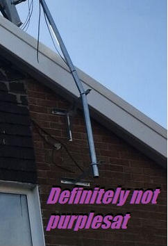 mr bent pole satellite installer - defintely not purplesat