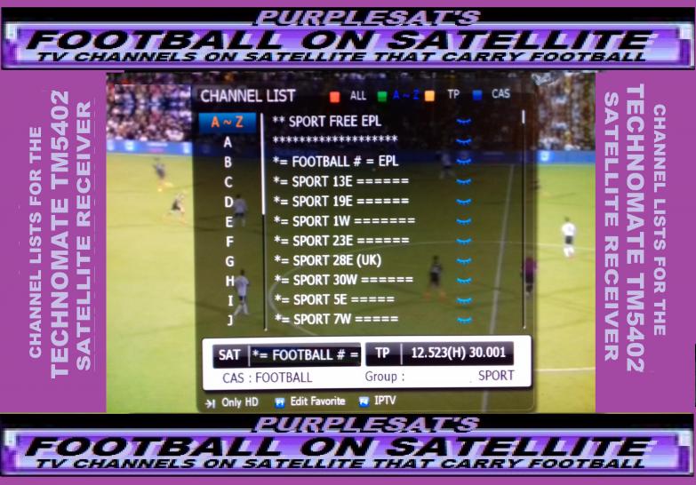 PURPLESAT SAT CHANNELS NEW SPORTS SECTIONS