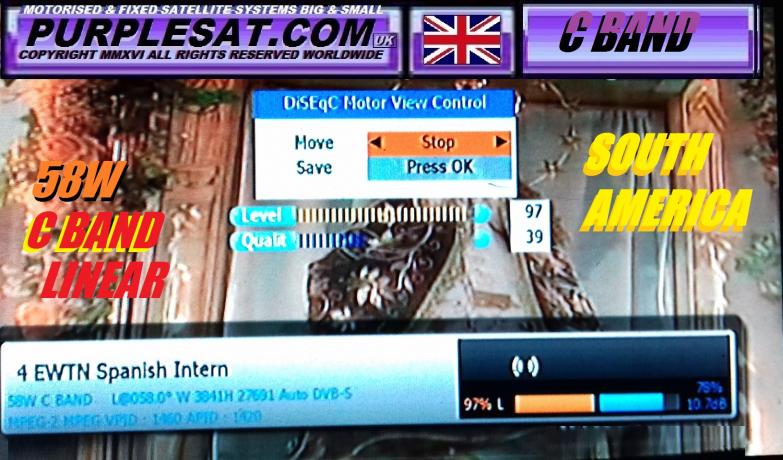 PURPLESAT 58W C BAND LINEAR RECEPTION IN THE UK